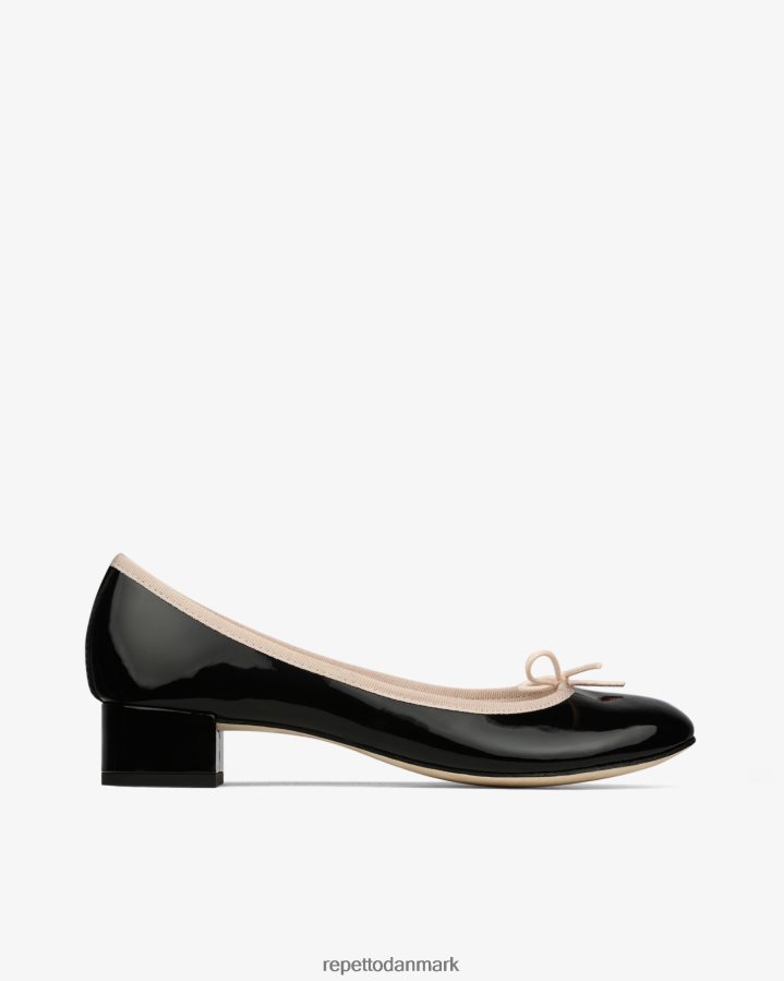 Repetto camille ballerinaer Kvinder sort og ikonisk pink fodtøj FH8P2B55