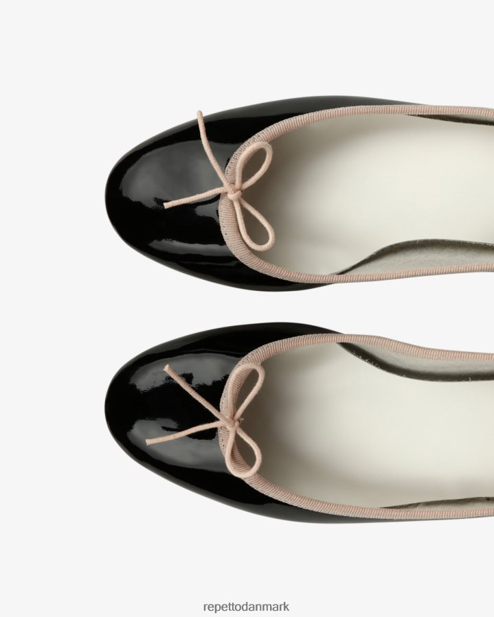 Repetto camille ballerinaer Kvinder sort og ikonisk pink fodtøj FH8P2B55