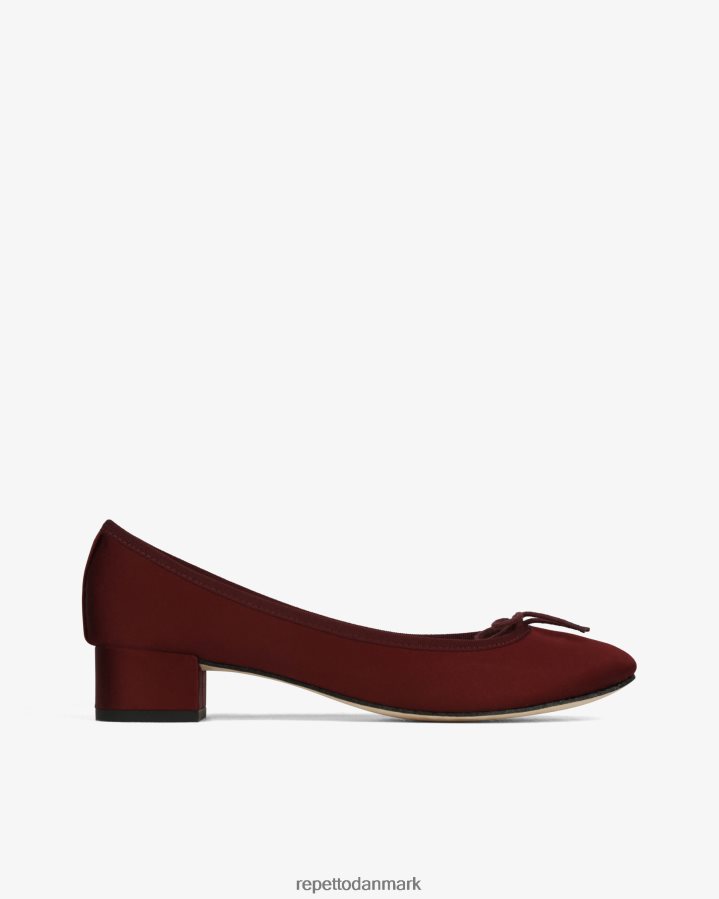 Repetto camille ballerinaer - satin Kvinder pommard rød fodtøj FH8P2B2