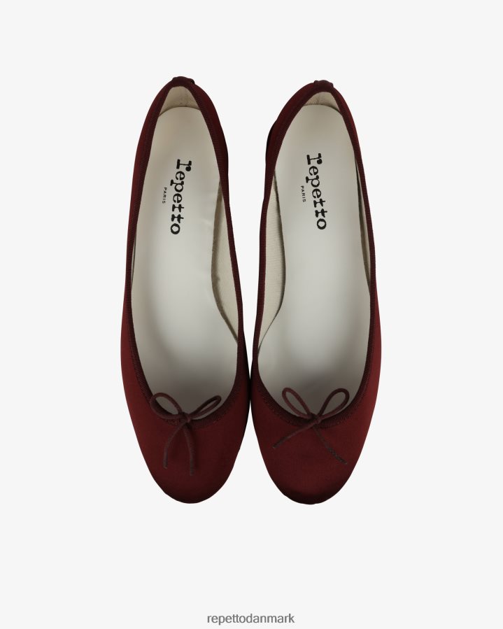 Repetto camille ballerinaer - satin Kvinder pommard rød fodtøj FH8P2B2