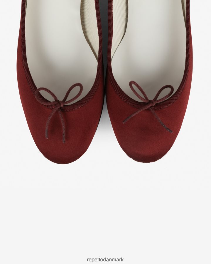 Repetto camille ballerinaer - satin Kvinder pommard rød fodtøj FH8P2B2