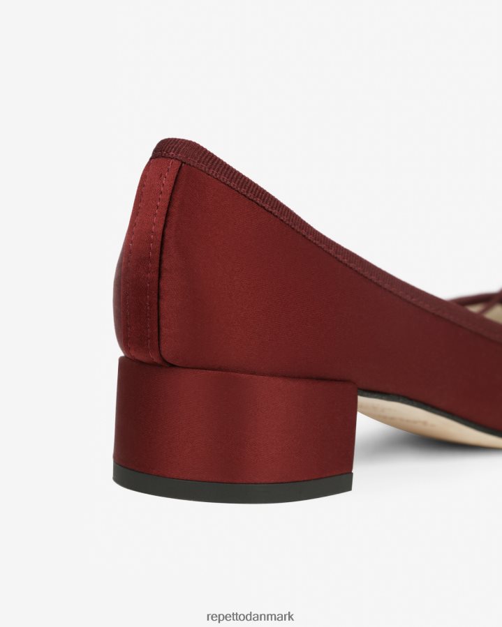 Repetto camille ballerinaer - satin Kvinder pommard rød fodtøj FH8P2B2