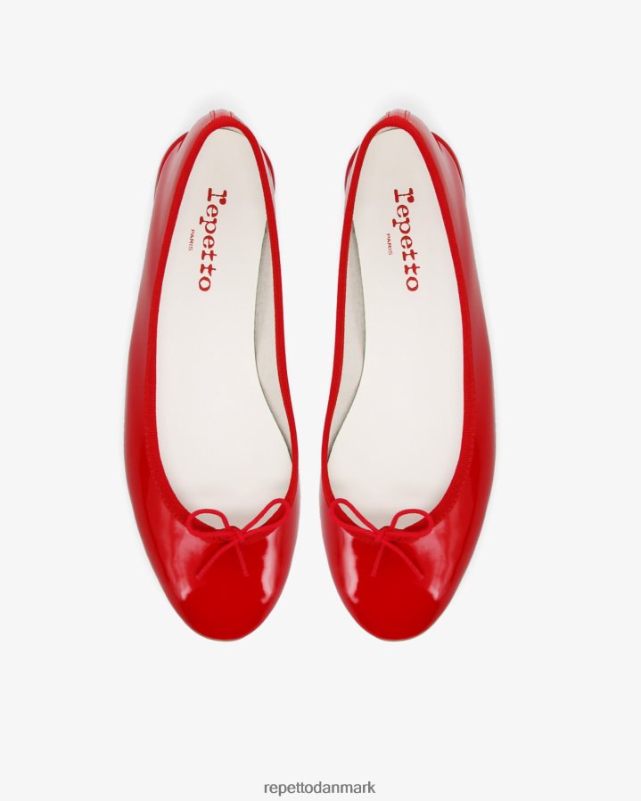 Repetto cendrillon ballerinaer - veganske Kvinder flammende rød fodtøj FH8P2B121