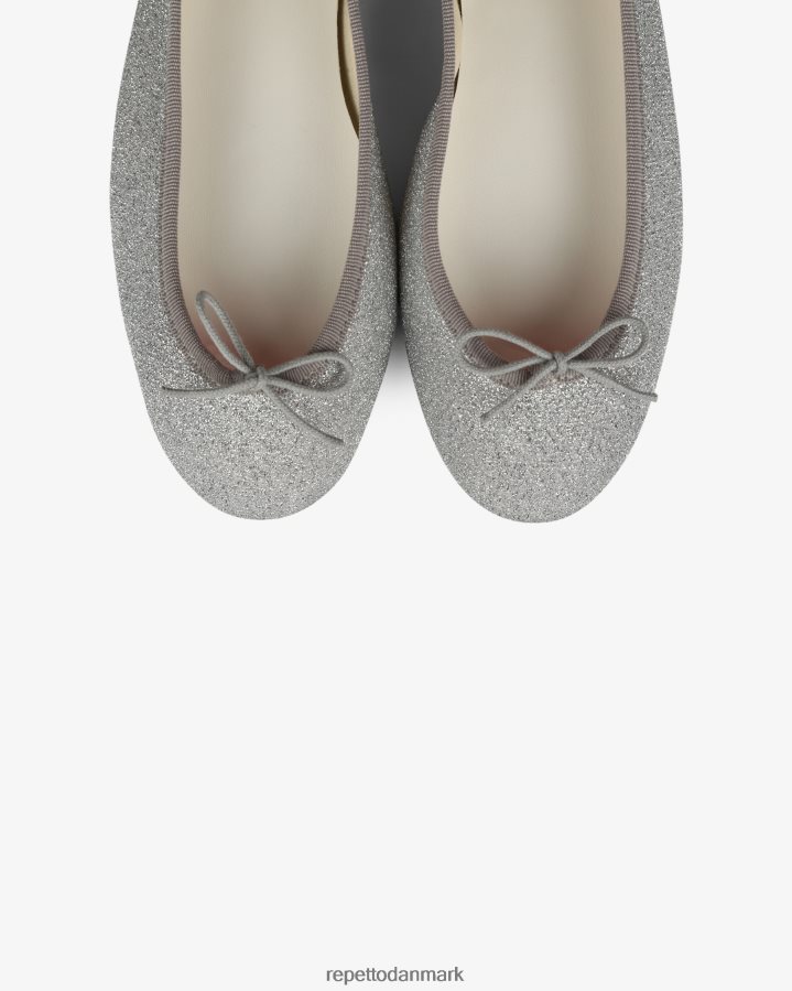 Repetto cendrillon ballerinaer - veganske - skinnende Kvinder sølv fodtøj FH8P2B87