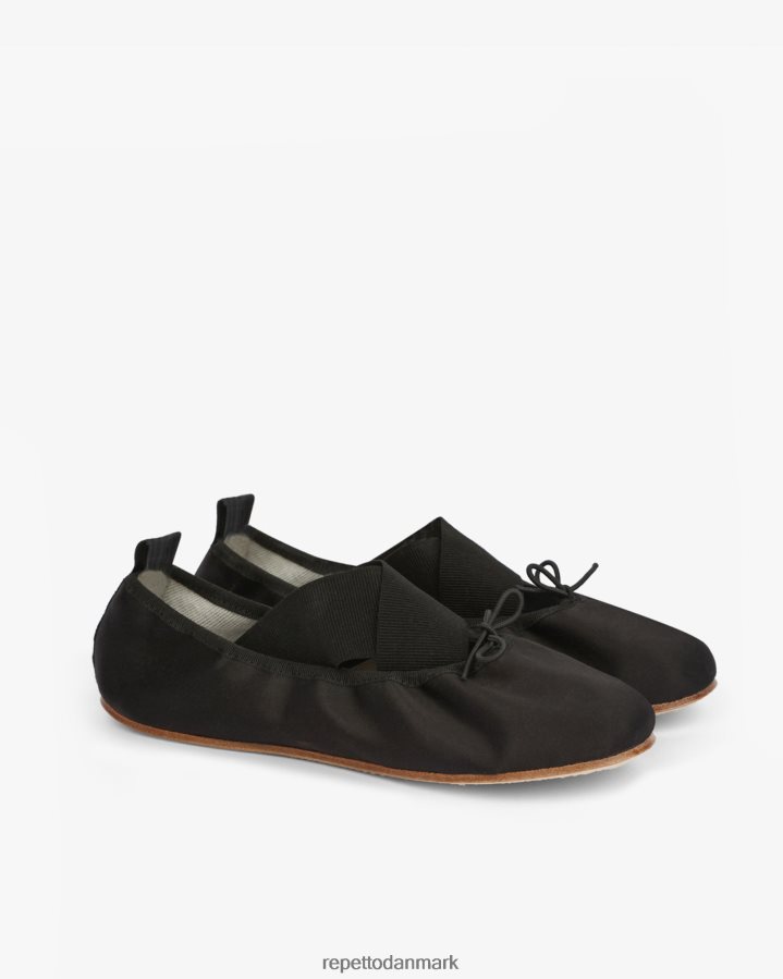 Repetto gianna ballerinaer - satin Kvinder sort fodtøj FH8P2B19