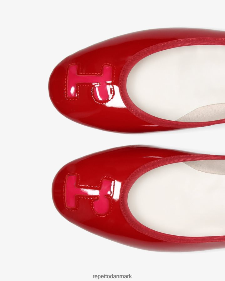 Repetto grenadine ballerinaer Kvinder hindbærrosa og flammende rød fodtøj FH8P2B122