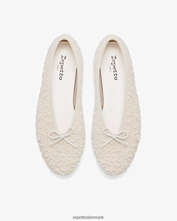 Repetto lilouh ballerinaer - shearling Kvinder kokos hvid fodtøj FH8P2B40