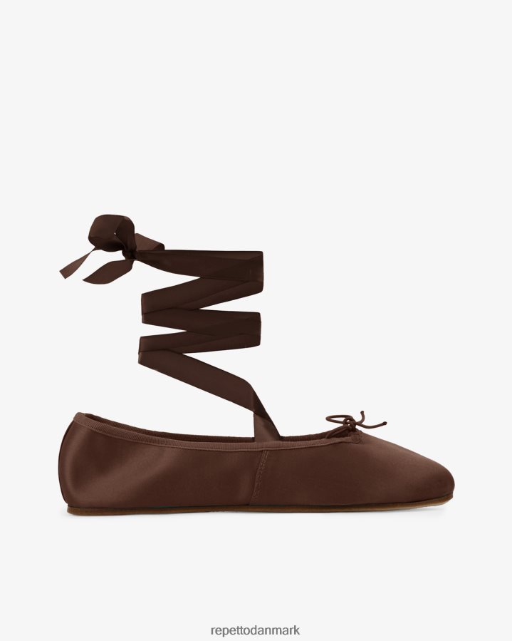 Repetto sophia ballerinaer - satin Kvinder mokka brun fodtøj FH8P2B32