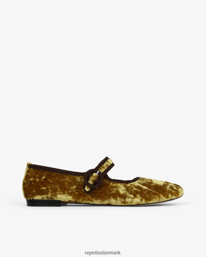 Repetto georgia mary janes Kvinder antik guld fodtøj FH8P2B163