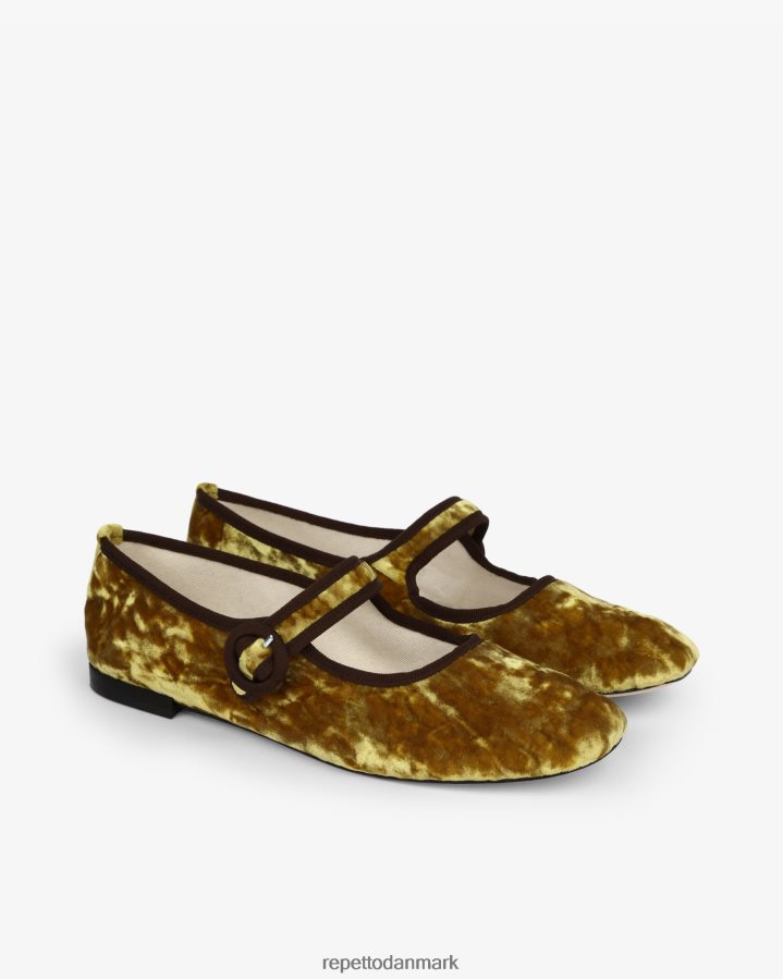 Repetto georgia mary janes Kvinder antik guld fodtøj FH8P2B163
