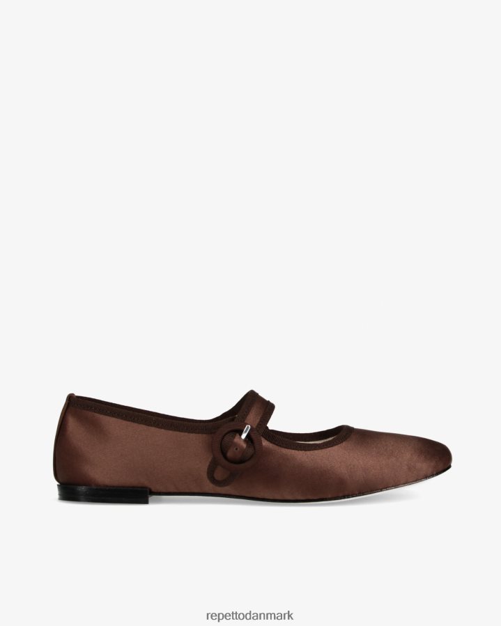 Repetto georgia mary janes - satin Kvinder mokka brun fodtøj FH8P2B150