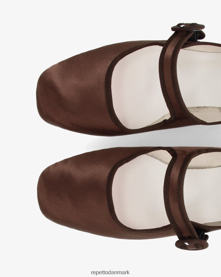 Repetto georgia mary janes - satin Kvinder mokka brun fodtøj FH8P2B150