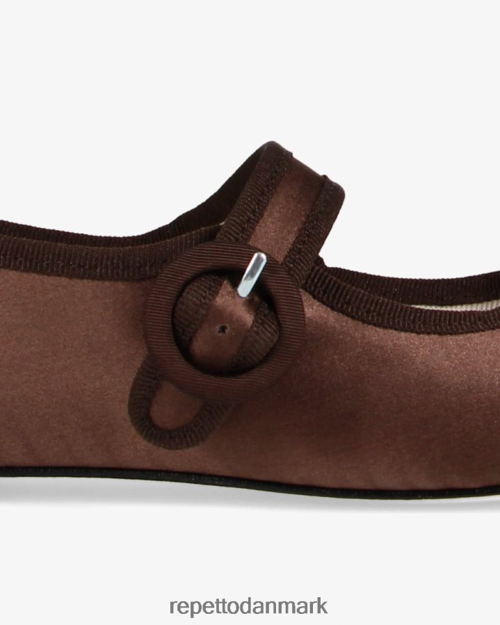 Repetto georgia mary janes - satin Kvinder mokka brun fodtøj FH8P2B150