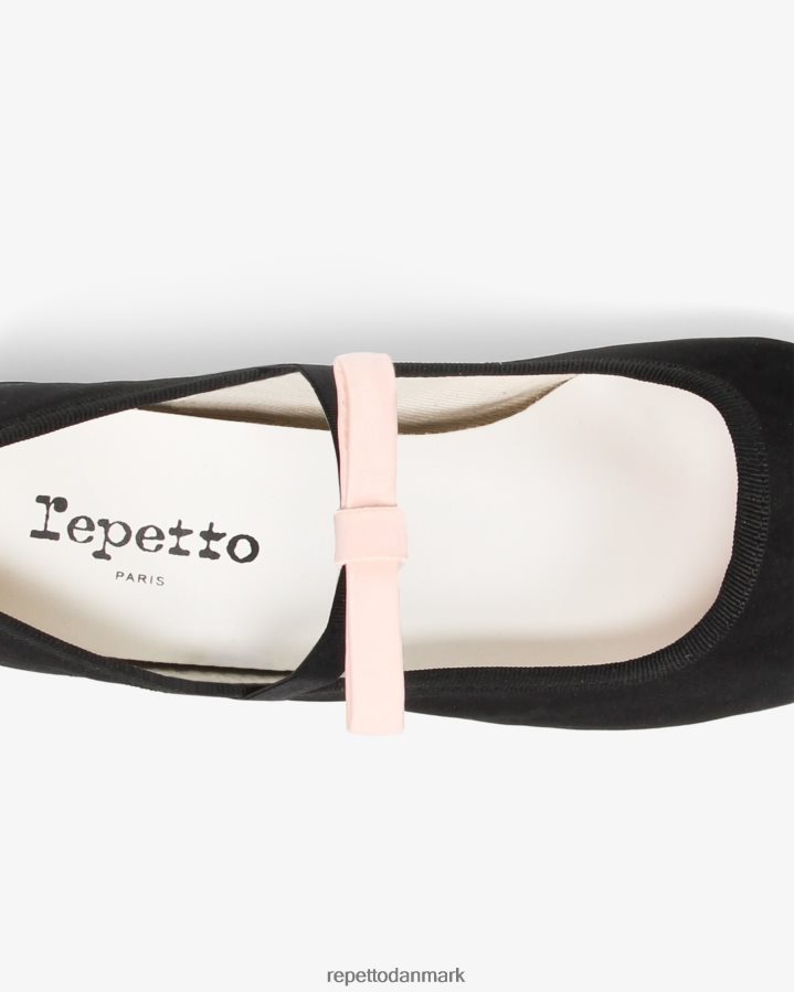 Repetto guillemette mary janes - satin Kvinder sort og ikonisk pink fodtøj FH8P2B152