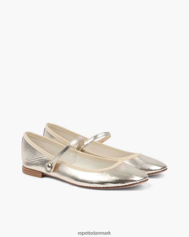 Repetto lio mary janes Kvinder lys guld fodtøj FH8P2B164