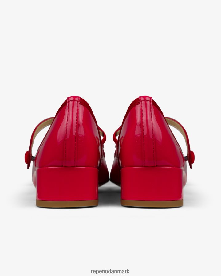 Repetto rose mary janes Kvinder hindbærrosa og flammende rød fodtøj FH8P2B166