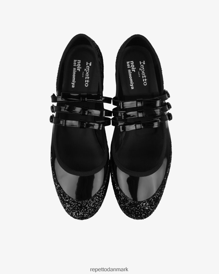 Repetto x noir kei ninomiya - glitter platform mary janes Kvinder sort fodtøj FH8P2B160