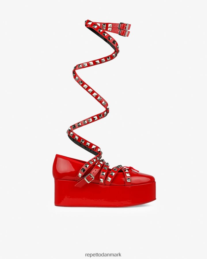 Repetto x noir kei ninomiya - platform mary janes med ankelrem Kvinder flammende rød fodtøj FH8P2B180