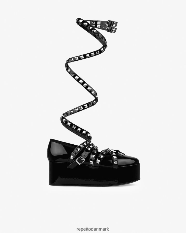 Repetto x noir kei ninomiya - platform mary janes med ankelrem Kvinder sort fodtøj FH8P2B181