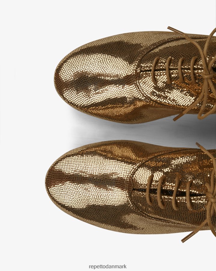 Repetto zizi oxford sko Kvinder antik guld fodtøj FH8P2B214