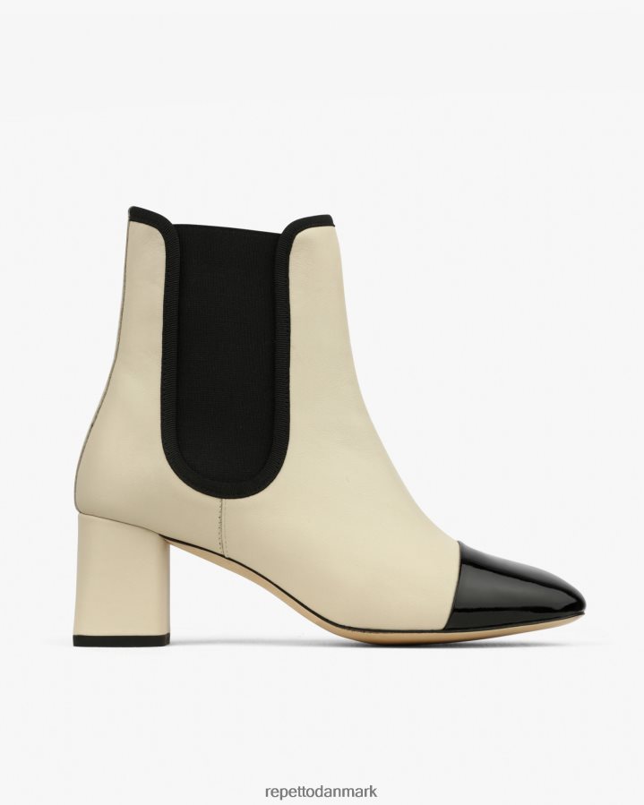 Repetto melissa ankelstøvler Kvinder svane beige og sort fodtøj FH8P2B193