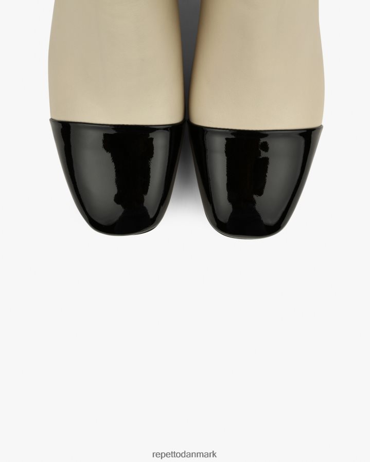 Repetto melissa ankelstøvler Kvinder svane beige og sort fodtøj FH8P2B193