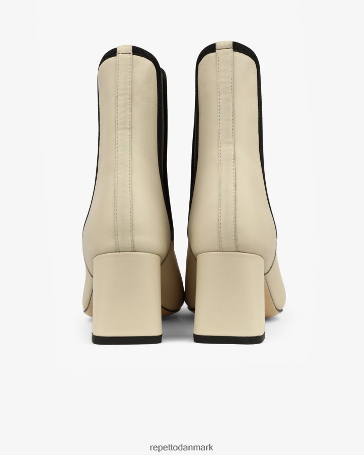 Repetto melissa ankelstøvler Kvinder svane beige og sort fodtøj FH8P2B193